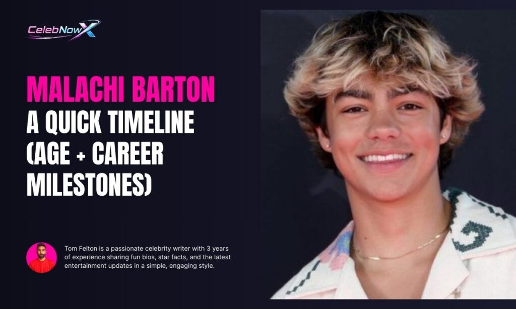 Malachi Barton A Quick Timeline (Age + Career Milestones)