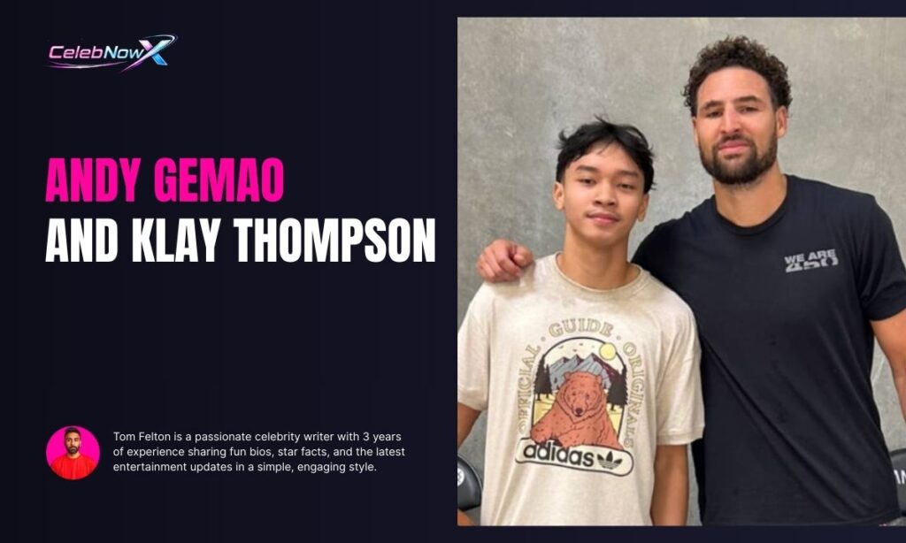 Andy Gemao and Klay Thompson